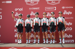 Parkhotel Valkenburg at the team presentation for Strade Bianche - Elite Women 2020, a 136 km road race starting and finishing in Siena, Italy on August 1, 2020. Photo by Sean Robinson/velofocus.com