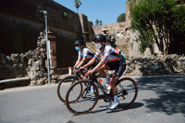 Anouska Koster (NED) at Strade Bianche - Elite Women 2020, a 136 km road race starting and finishing in Siena, Italy on August 1, 2020. Photo by Sean Robinson/velofocus.com